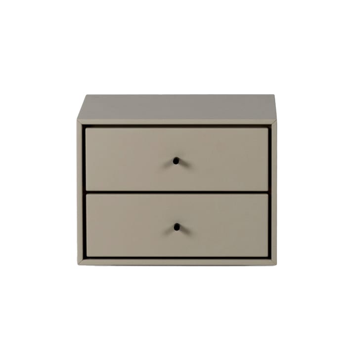 Volt bedside table wall-mounted - Beige-black - Mavis