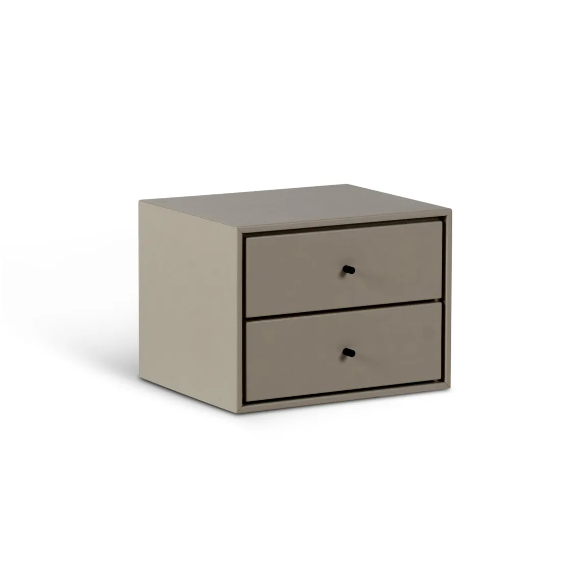 Volt bedside table wall-mounted, Beige-black Mavis