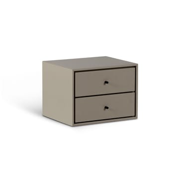 Volt bedside table wall-mounted - Beige-black - Mavis