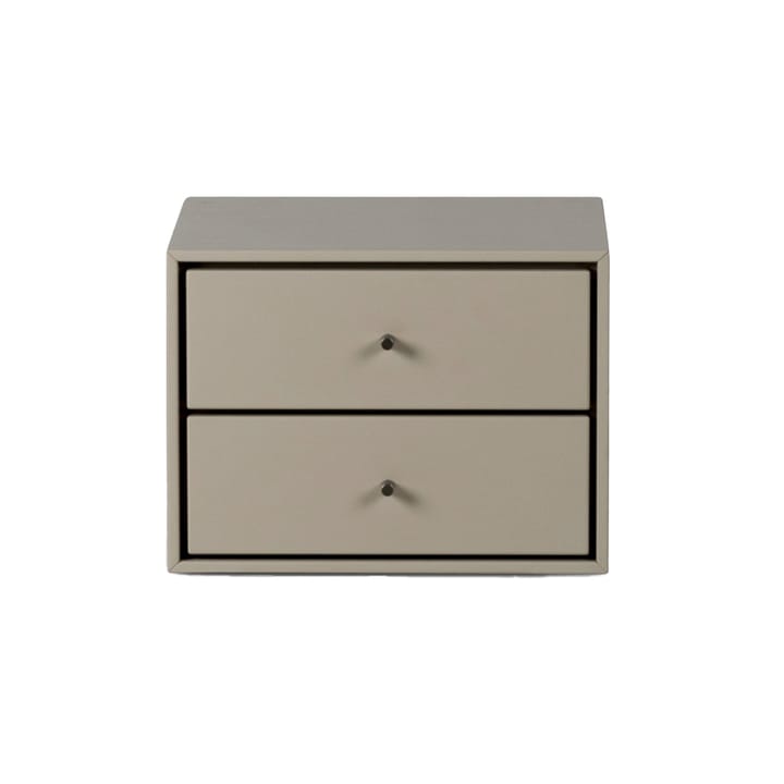 Volt bedside table wall-mounted - Beige-stainless steel - Mavis