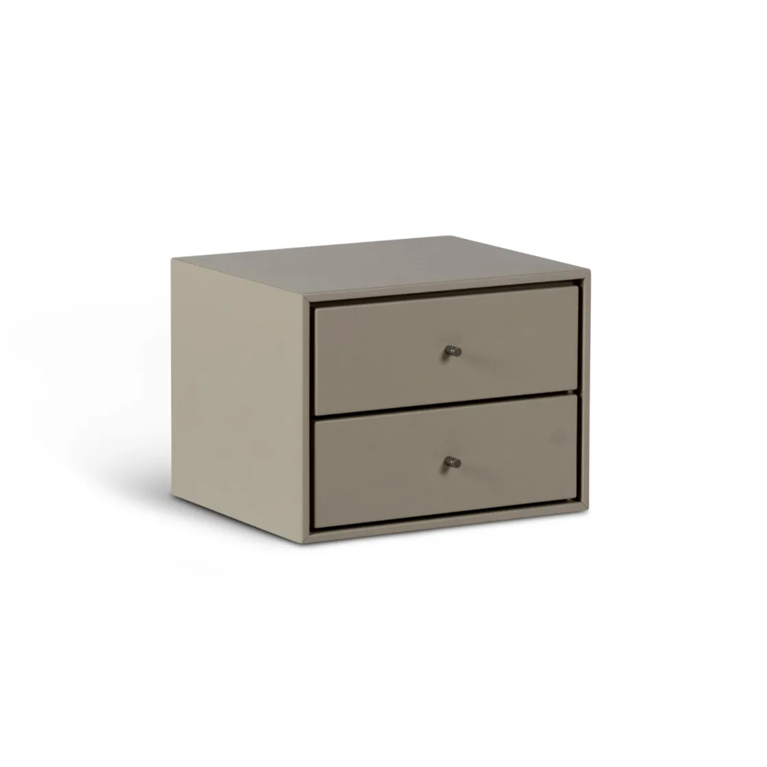Volt bedside table wall-mounted, Beige-stainless steel Mavis