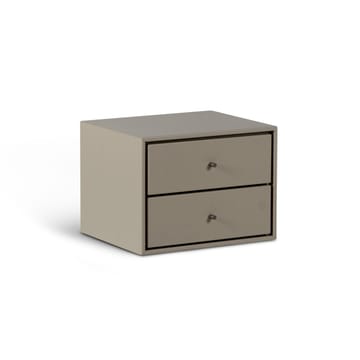 Volt bedside table wall-mounted - Beige-stainless steel - Mavis