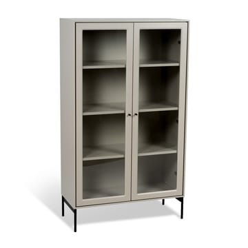 Volt display cabinet 130 cm beige - Details in black - Mavis