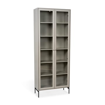 Volt display cabinet 190 cm beige - Details in black - Mavis