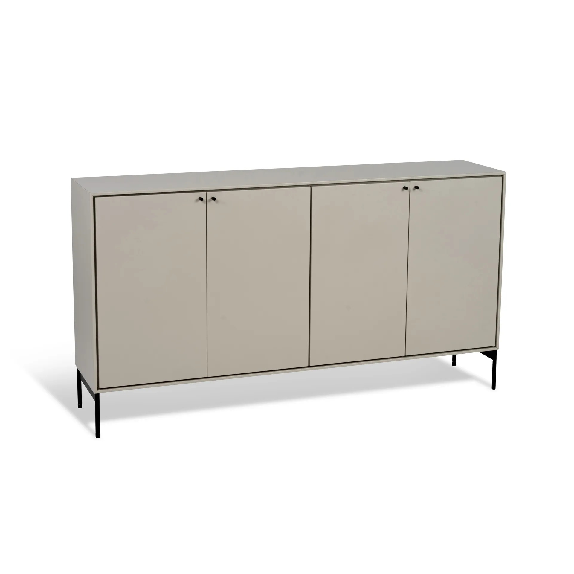 Volt sideboard 80x148 cm, Beige-black Mavis