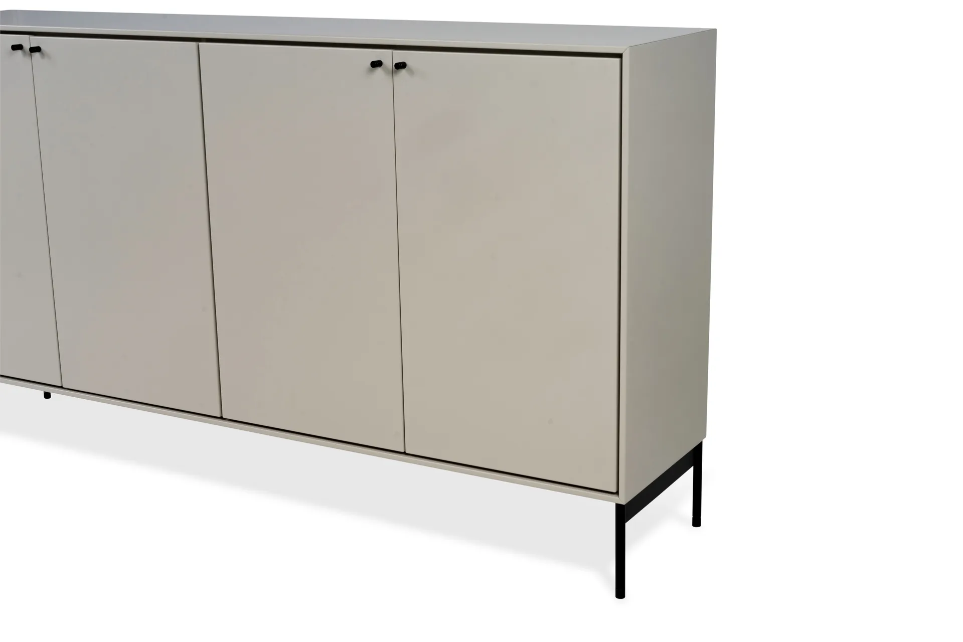 Volt sideboard 80x148 cm, Beige-black Mavis