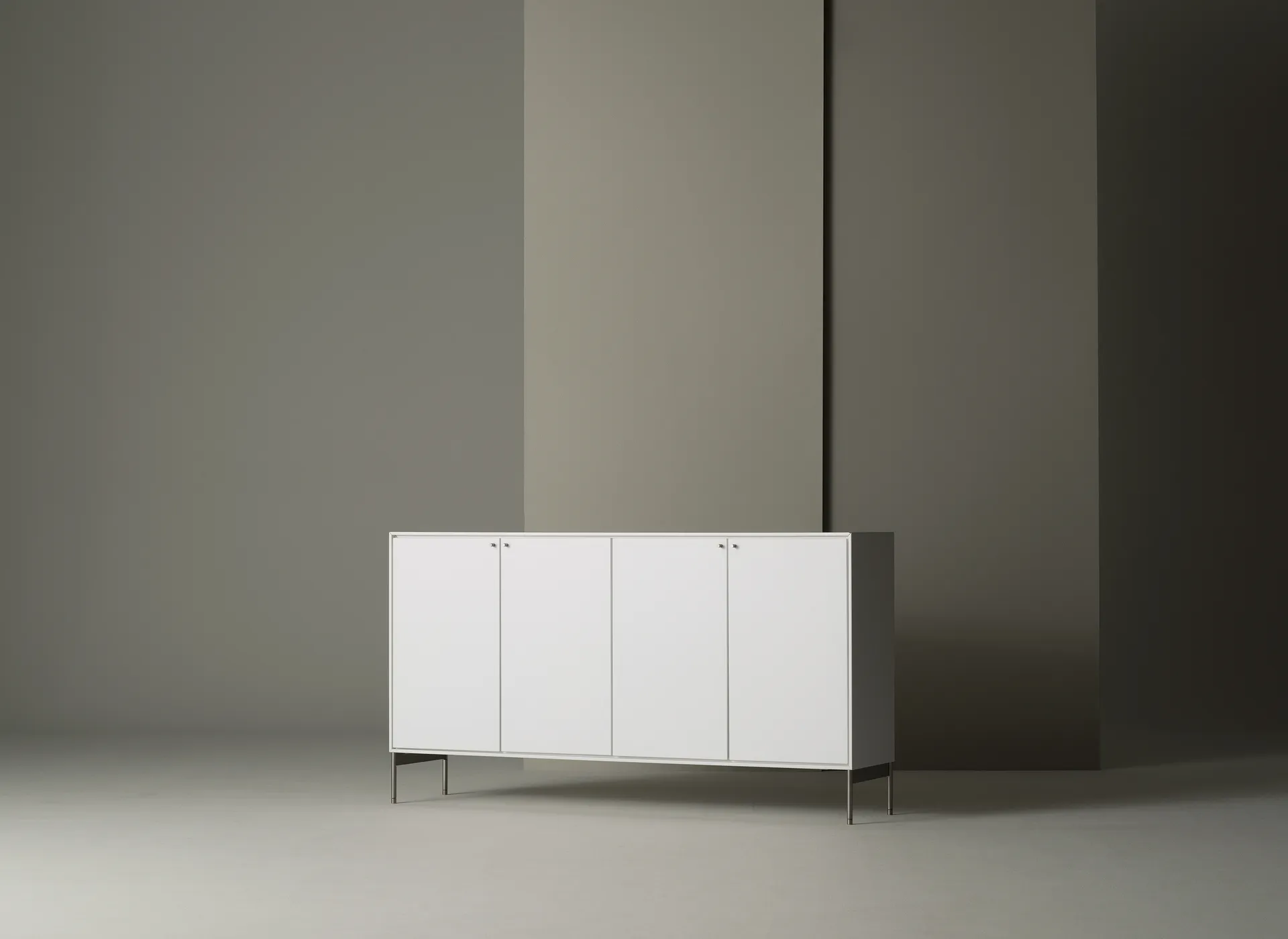 Volt sideboard 80x148 cm, White lacquer Mavis