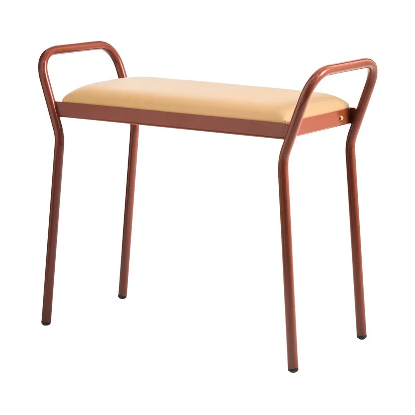 Anyone stool, Cinnamon-vegeta trace leather Maze