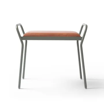 Anyone Stool - green grey/vintage cognac - Maze