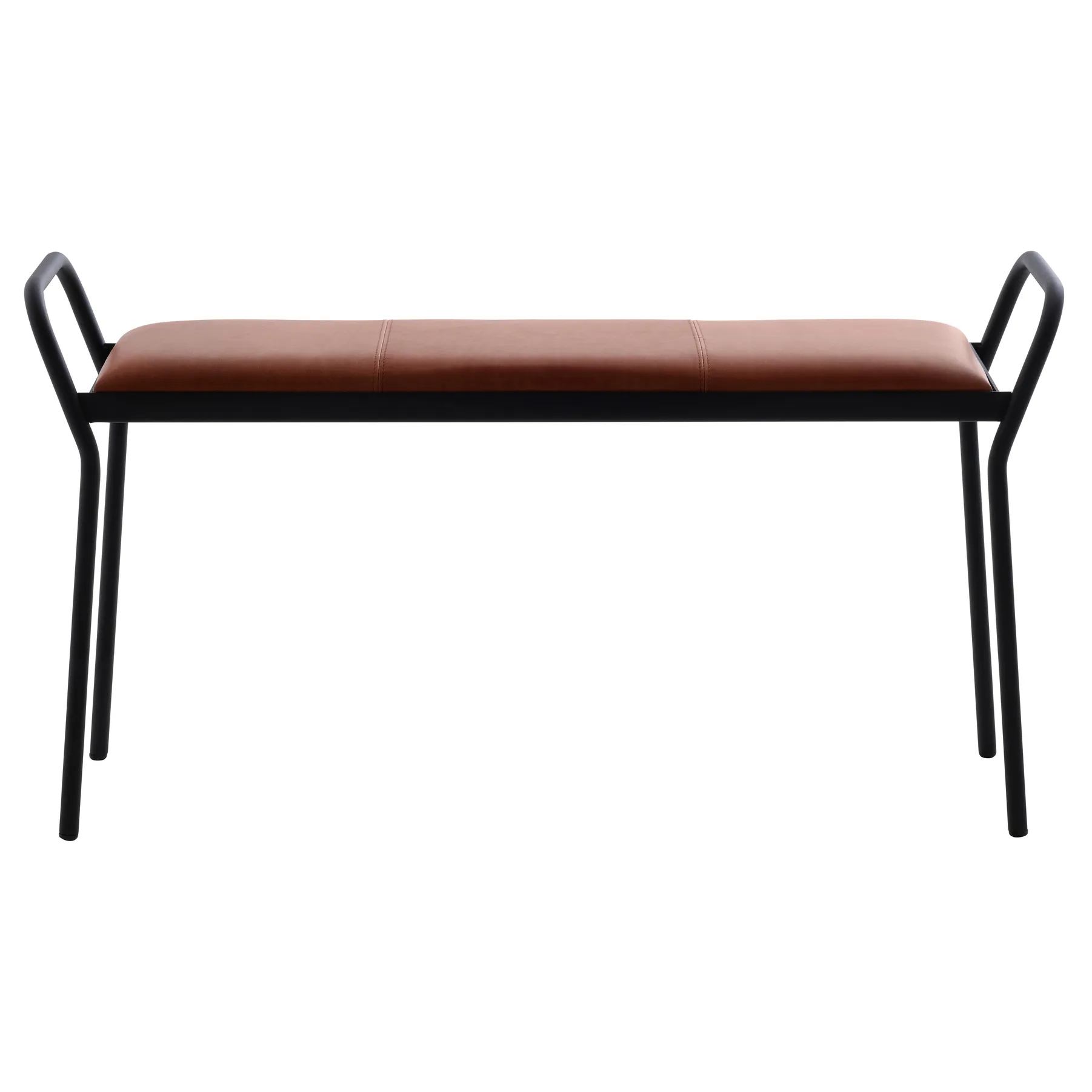 Anytwo stool, Black-vintage cognac Maze