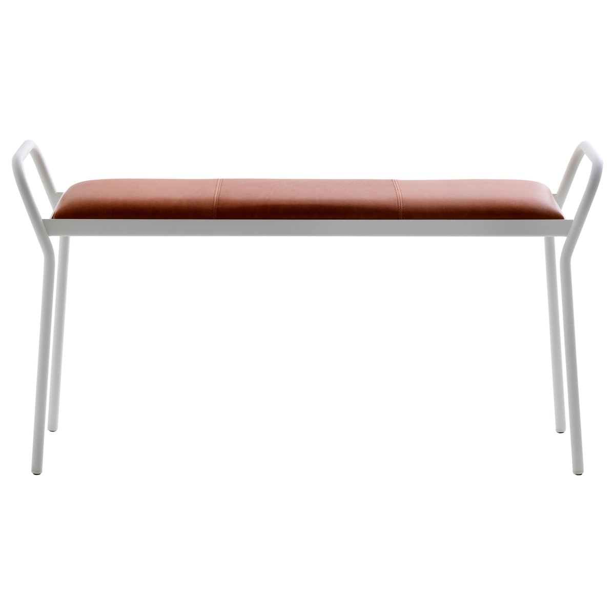 Maze Anytwo stool White-vintage cognac | Scandinavian Design | Stools | White