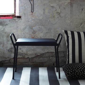 Around stool - Black-black leather - Maze