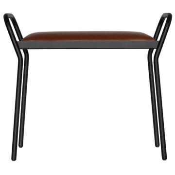 Around stool - Black-vintage cognac - Maze