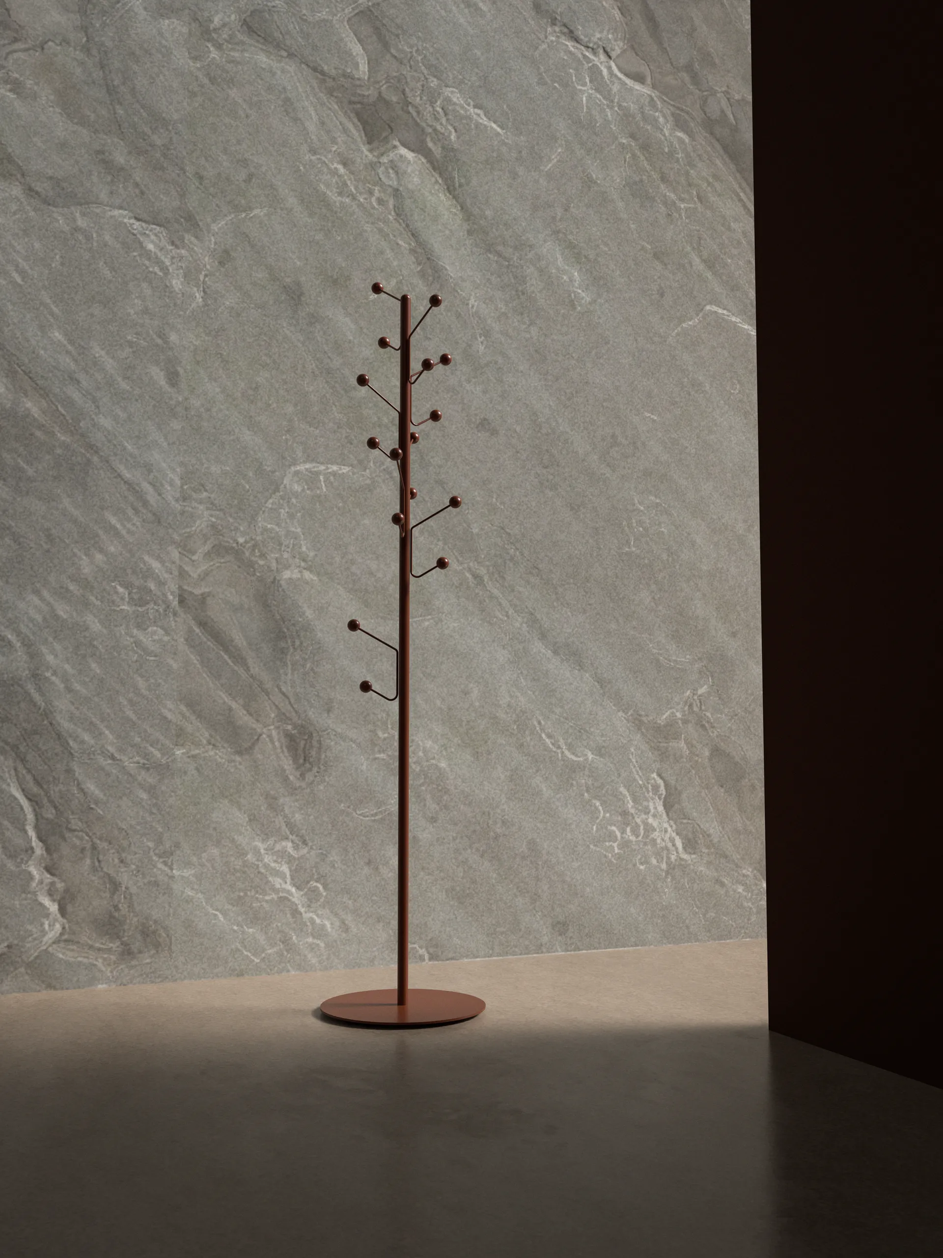 Bill Floor clothes hanger, Cinnamon Maze