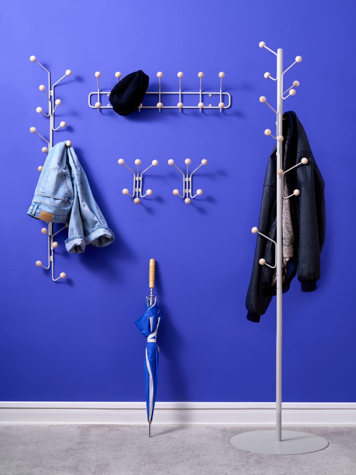 Bill Floor clothes hanger, Silk grey Maze