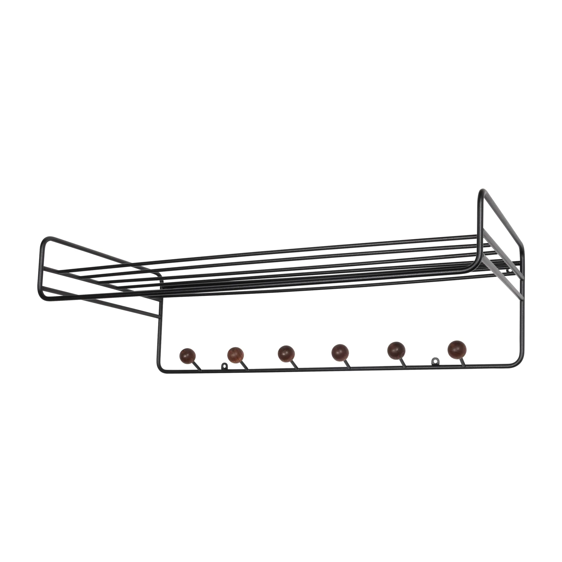 Bill Hat rack hat rack, Black-dark-brown Maze