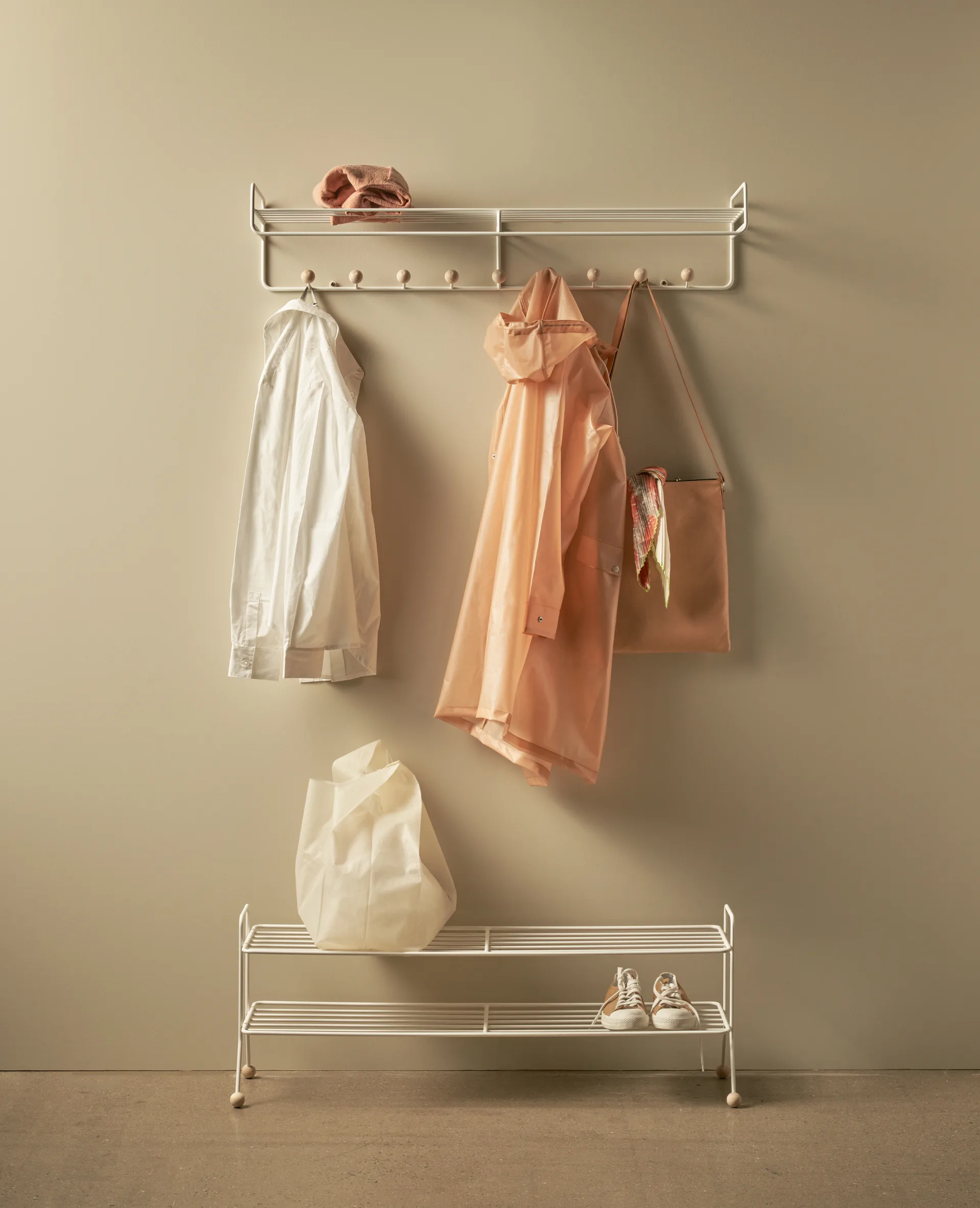 Bill Hat rack L hat rack, Greige Maze