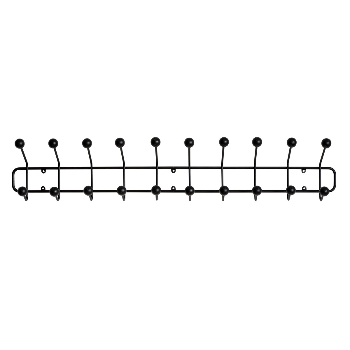 Maze Bill Horizontal L black | Scandinavian Design | Clothes hooks & hangers | Black