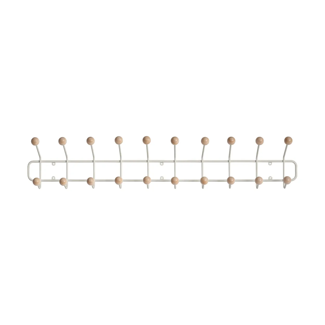 Maze Bill Horizontal L Greige | Scandinavian Design | Clothes hooks & hangers | Grey