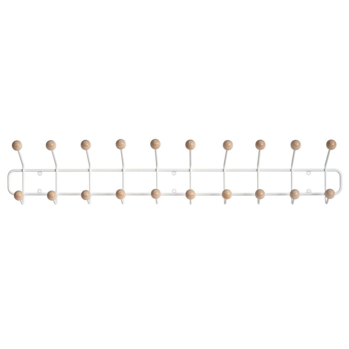 Maze Bill Horizontal L white | Scandinavian Design | Clothes hooks & hangers | White