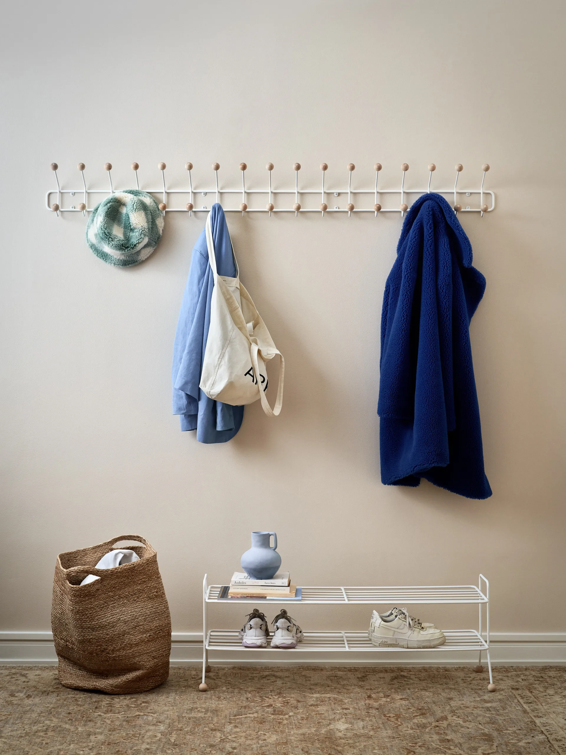 Bill Horizontal XL, White Maze