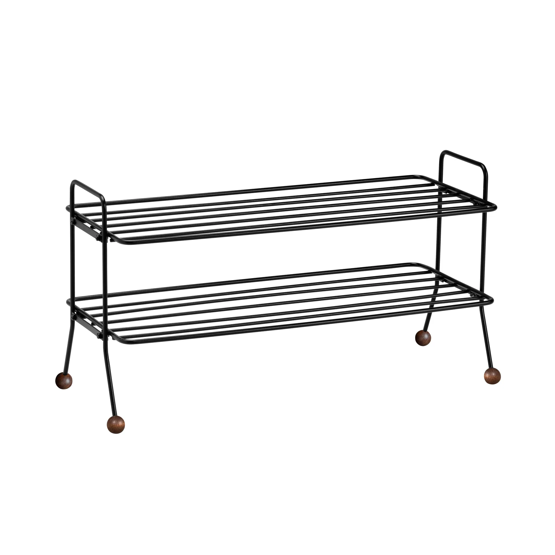 Bill shoe shelf, black-dark brown Maze