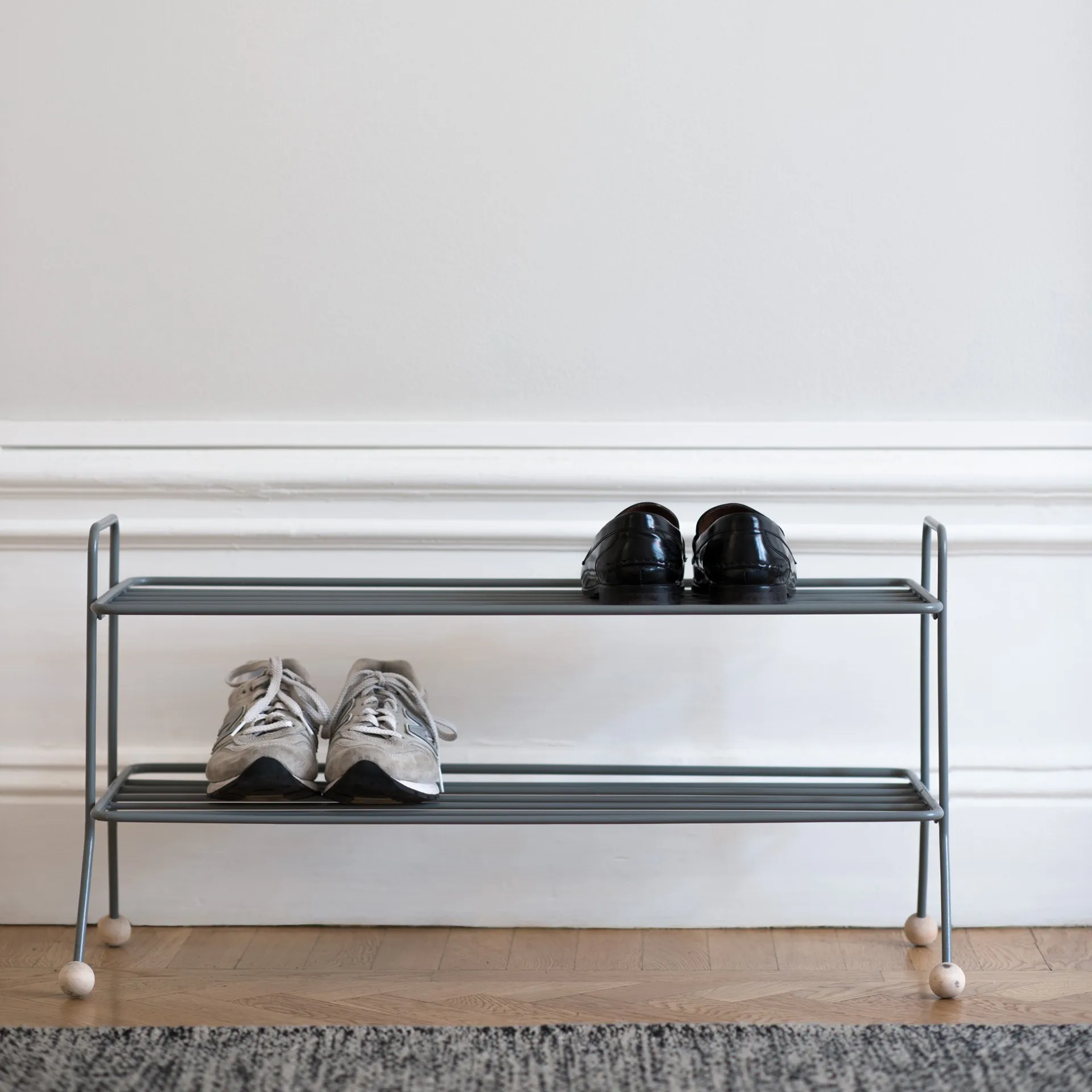 Bill shoe shelf, grey Maze