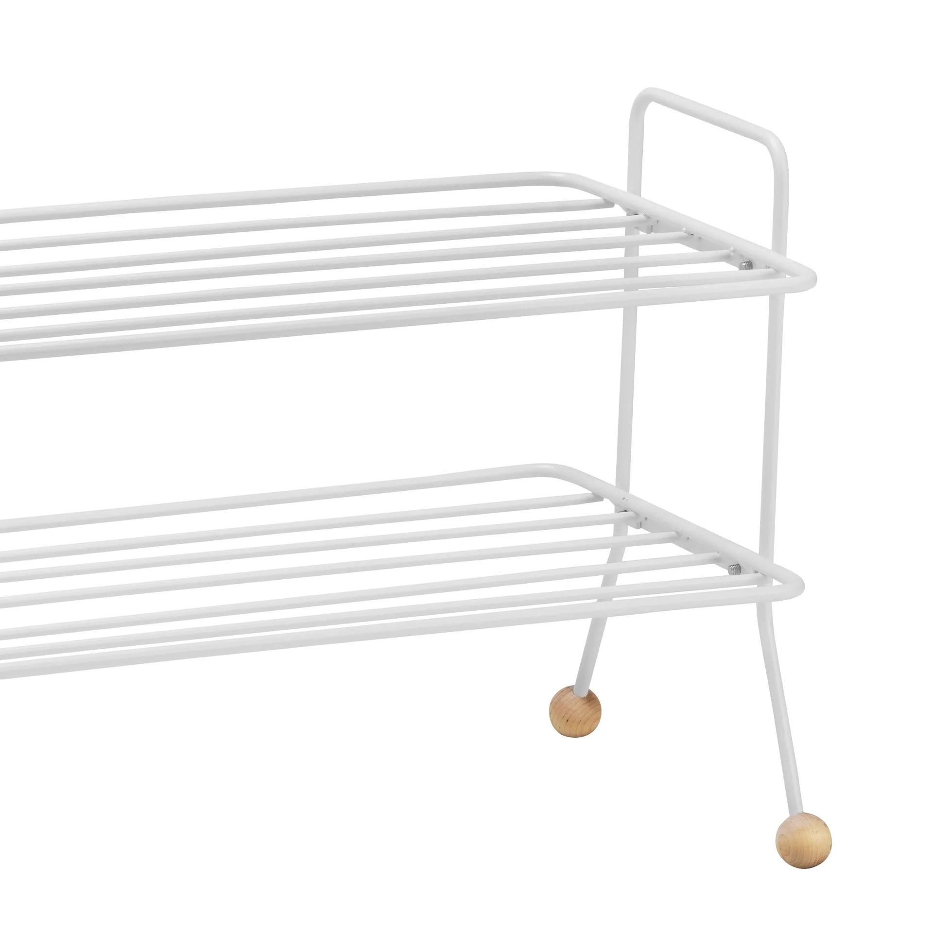 Bill shoe shelf, white Maze
