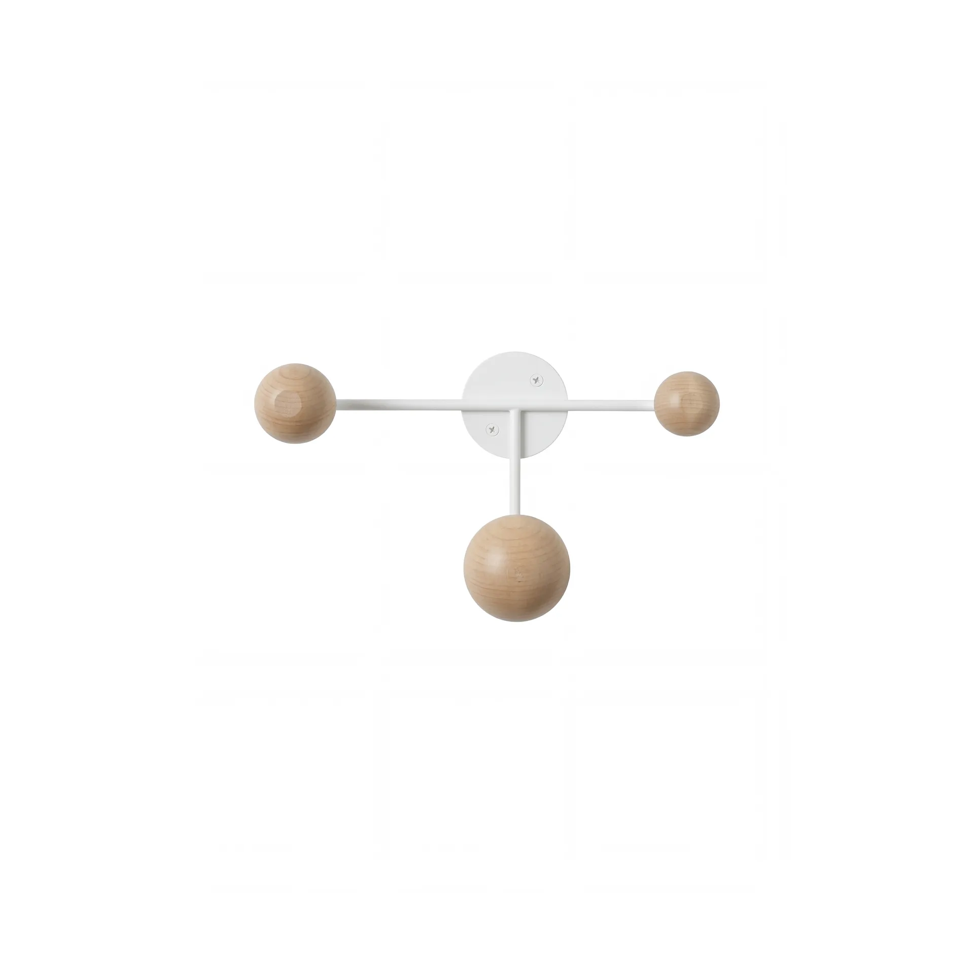 Bill Triple coat rack, White Maze