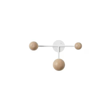Bill Triple coat rack - White - Maze