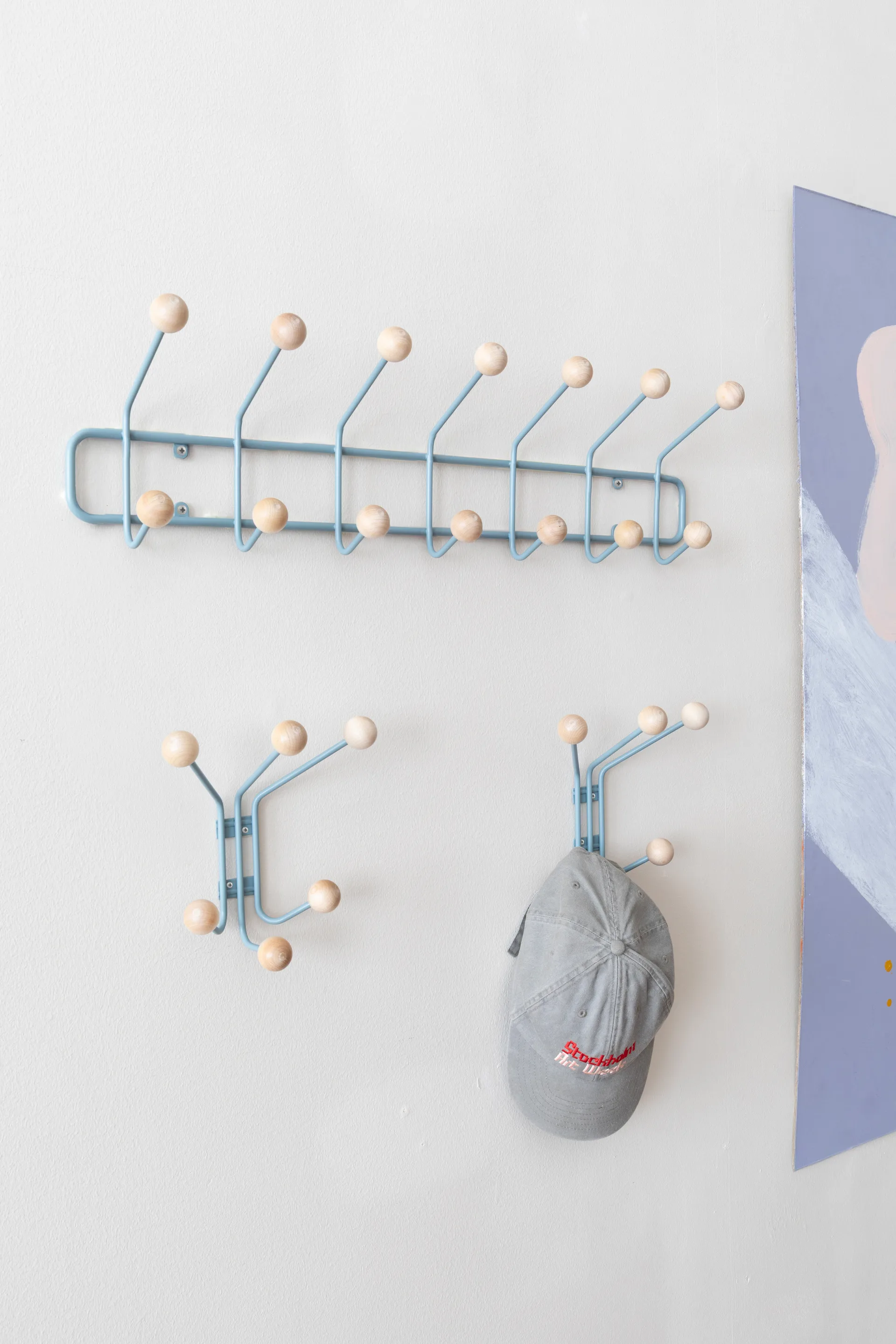 Bill XS hanger, Pigeon blue Maze