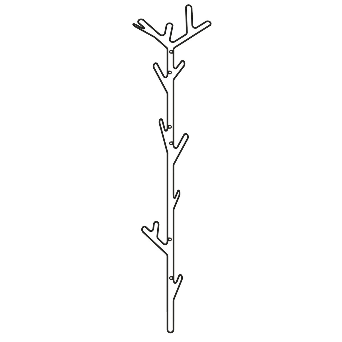 Maze Branch hanger black | Scandinavian Design | Clothes hooks & hangers | Black