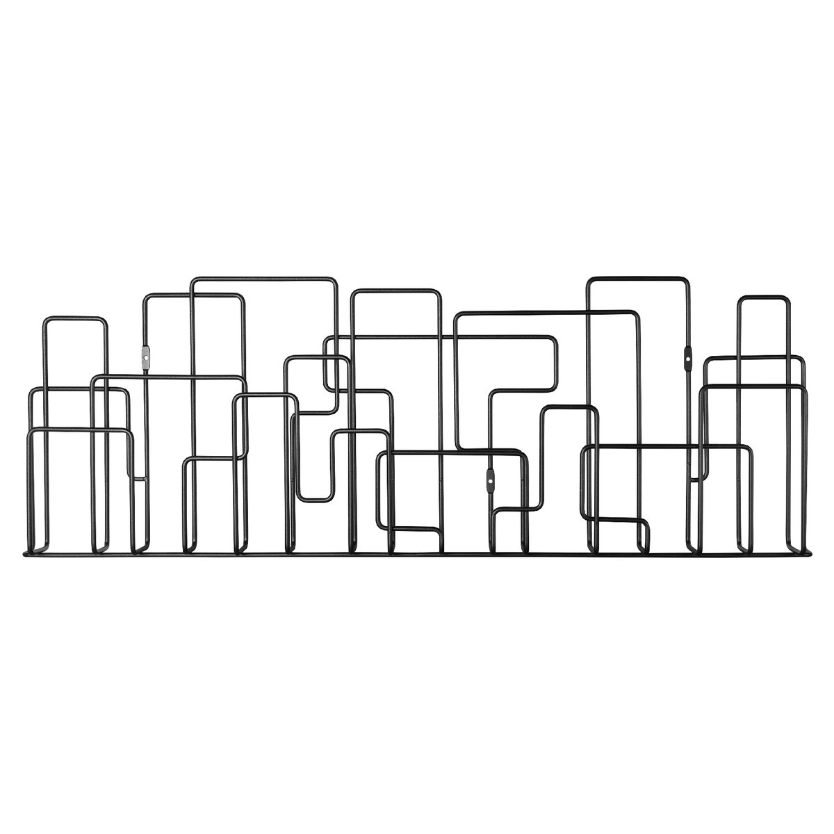 Maze City Sunday magazine holder black | Scandinavian Design | Magazine racks | Black