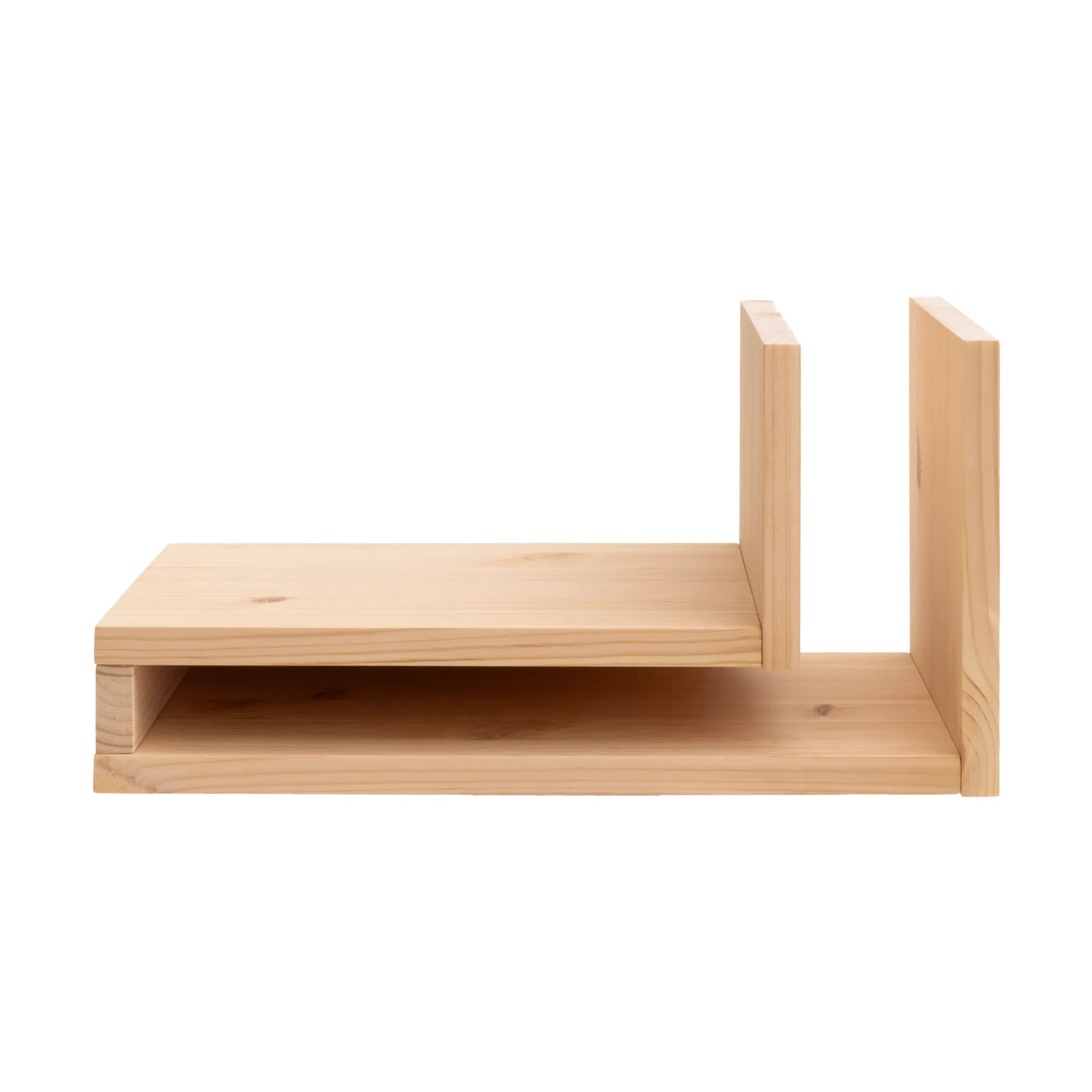 F-shelf Play DIY wall shelf, Pine, left Maze