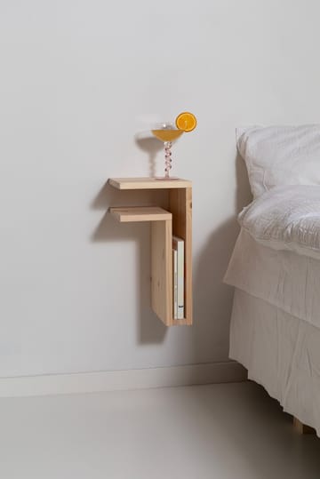 F-shelf Play DIY wall shelf - Pine, left - Maze