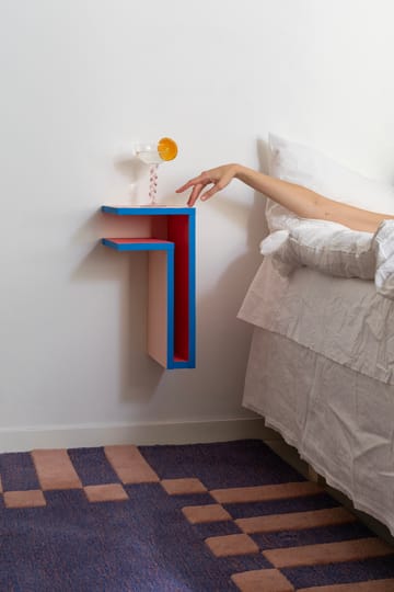 F-shelf Play DIY wall shelf - Pine, left - Maze