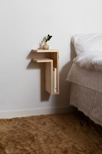 F-shelf Play DIY wall shelf - Pine, left - Maze