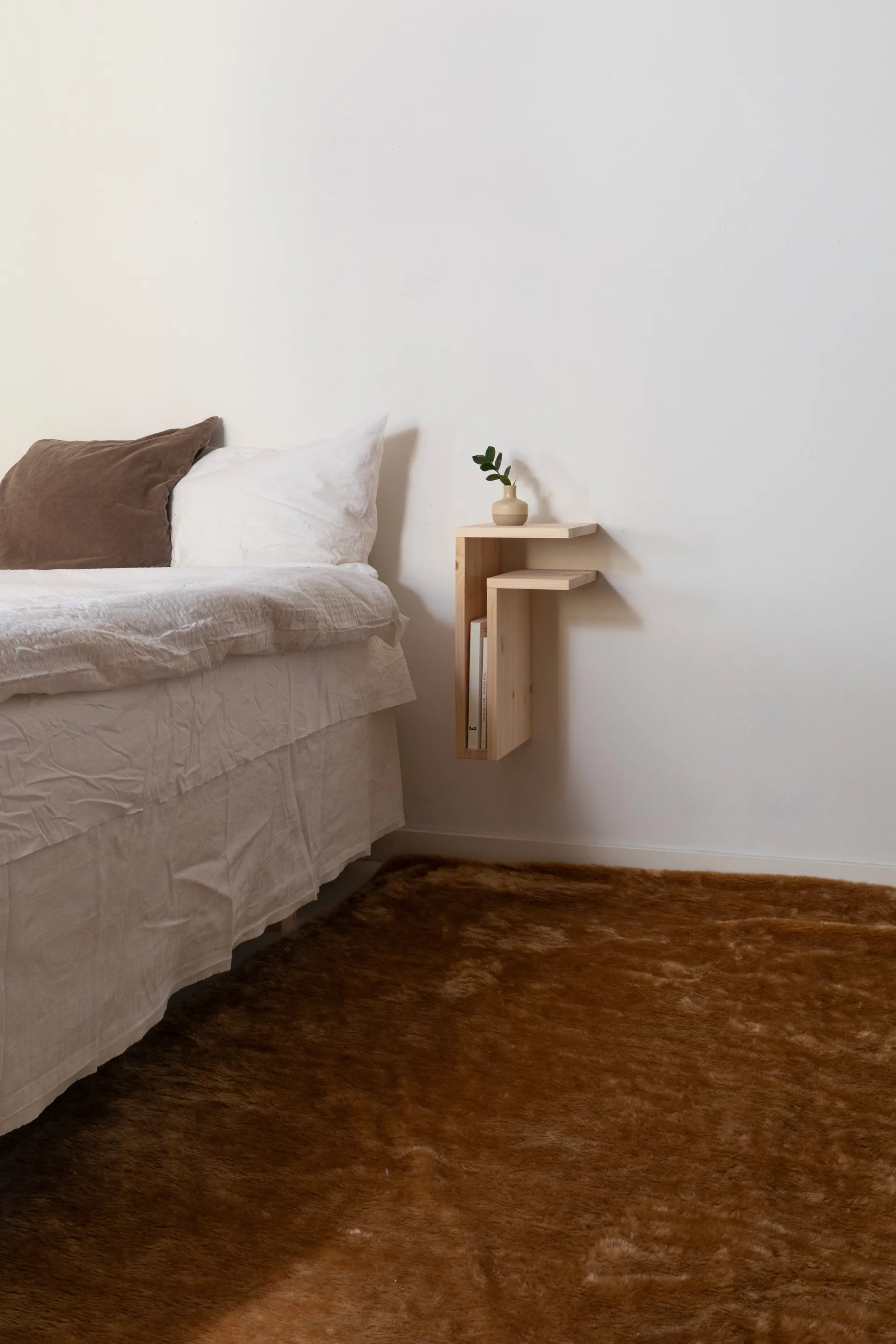 F-shelf Play DIY wall shelf, Pine, right Maze