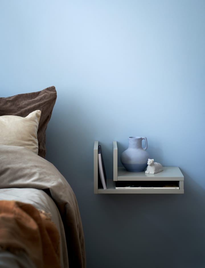 F-shelf wall shelf silk grey, Shelf to right Maze