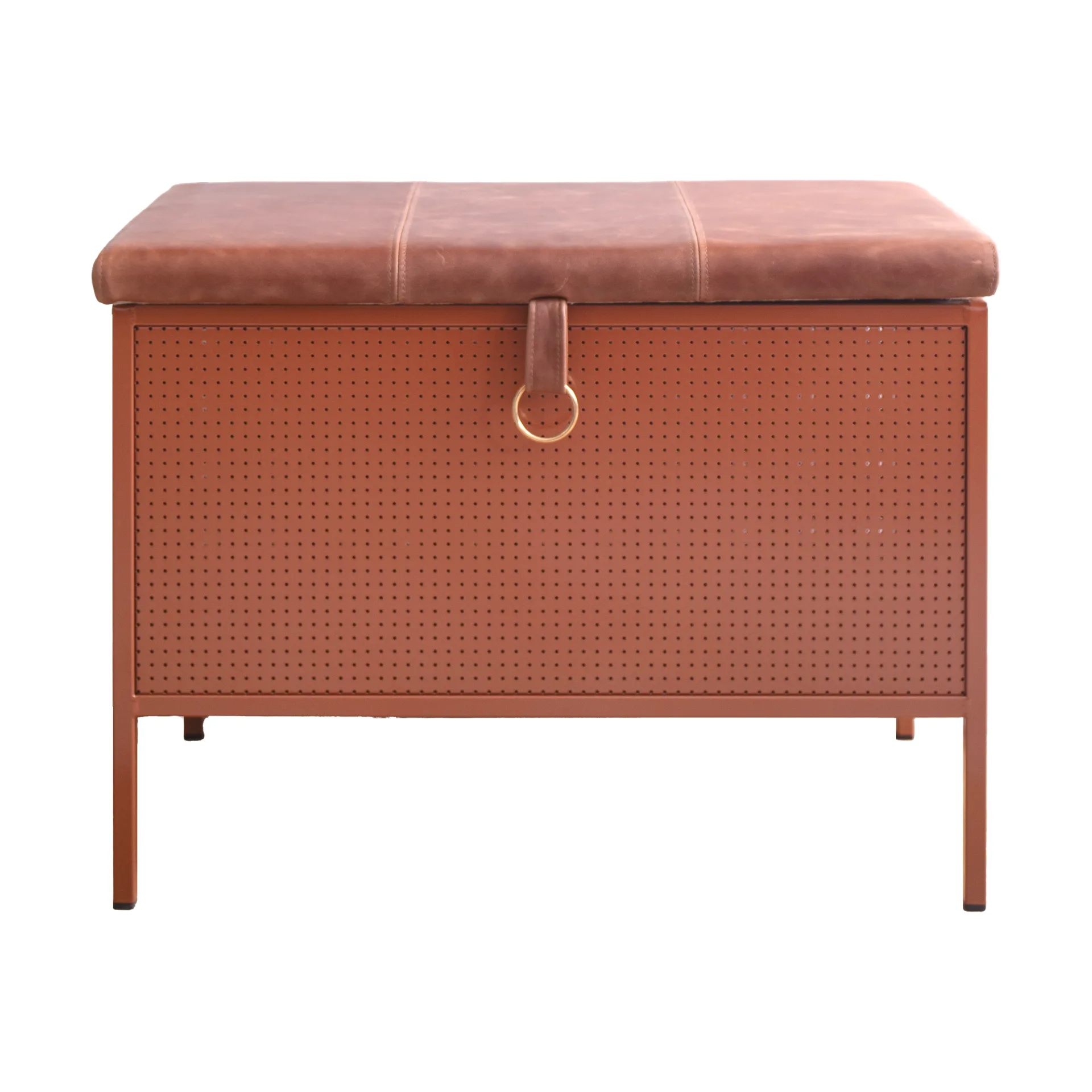 Frank storage bench, Cinnamon-vintage cognac Maze