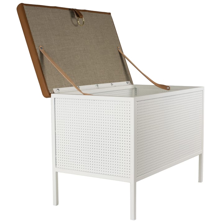 Frank storage bench - White-Cognac - Maze