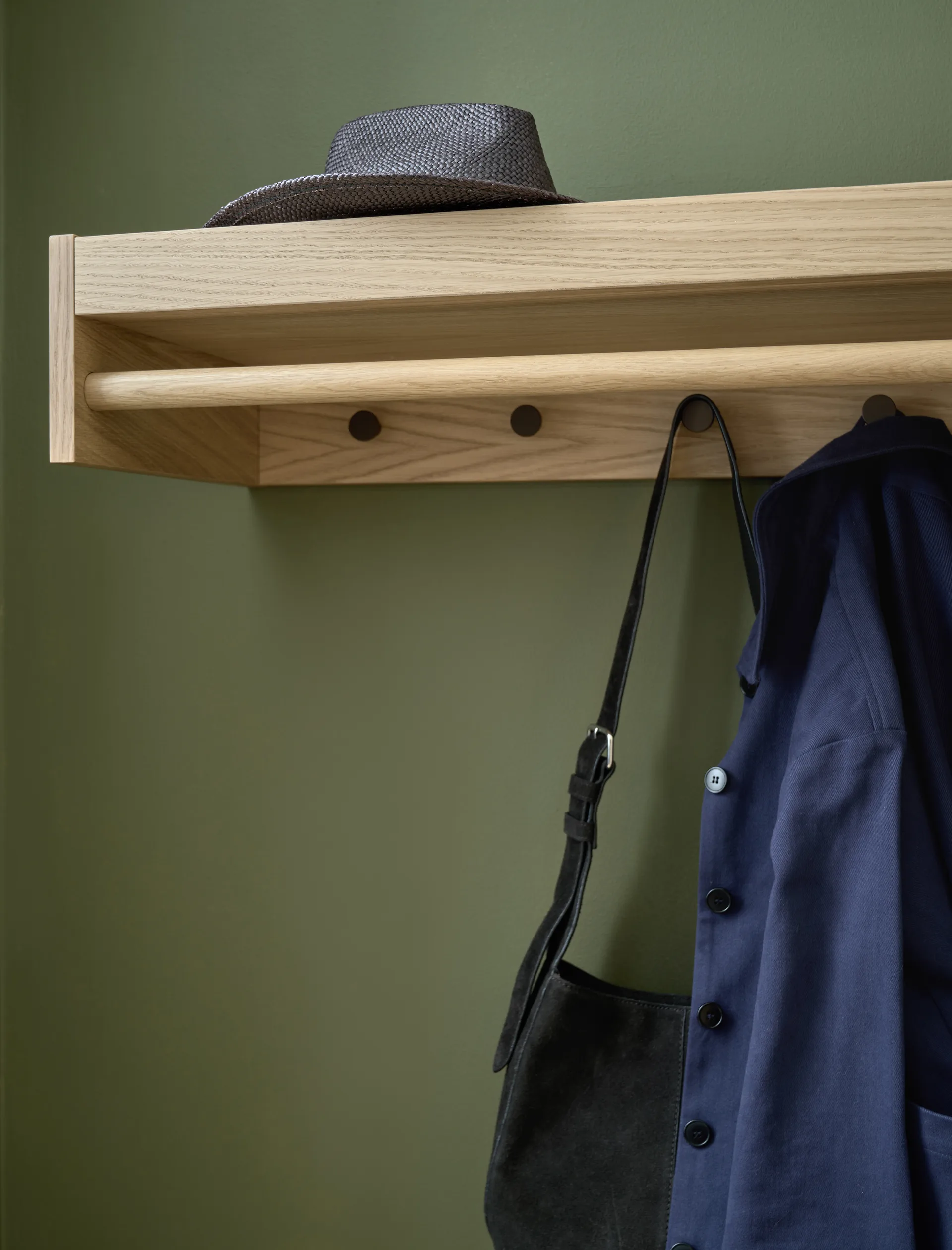Gentle coat rack, Oak, 78x15x32 cm Maze