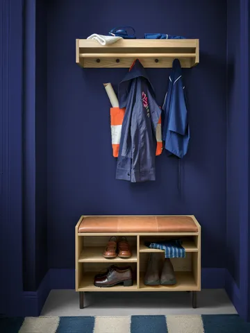 Gentle coat rack - Oak, 78x15x32 cm - Maze