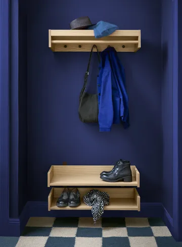 Gentle shoe rack - Oak, 78x8x30 cm - Maze