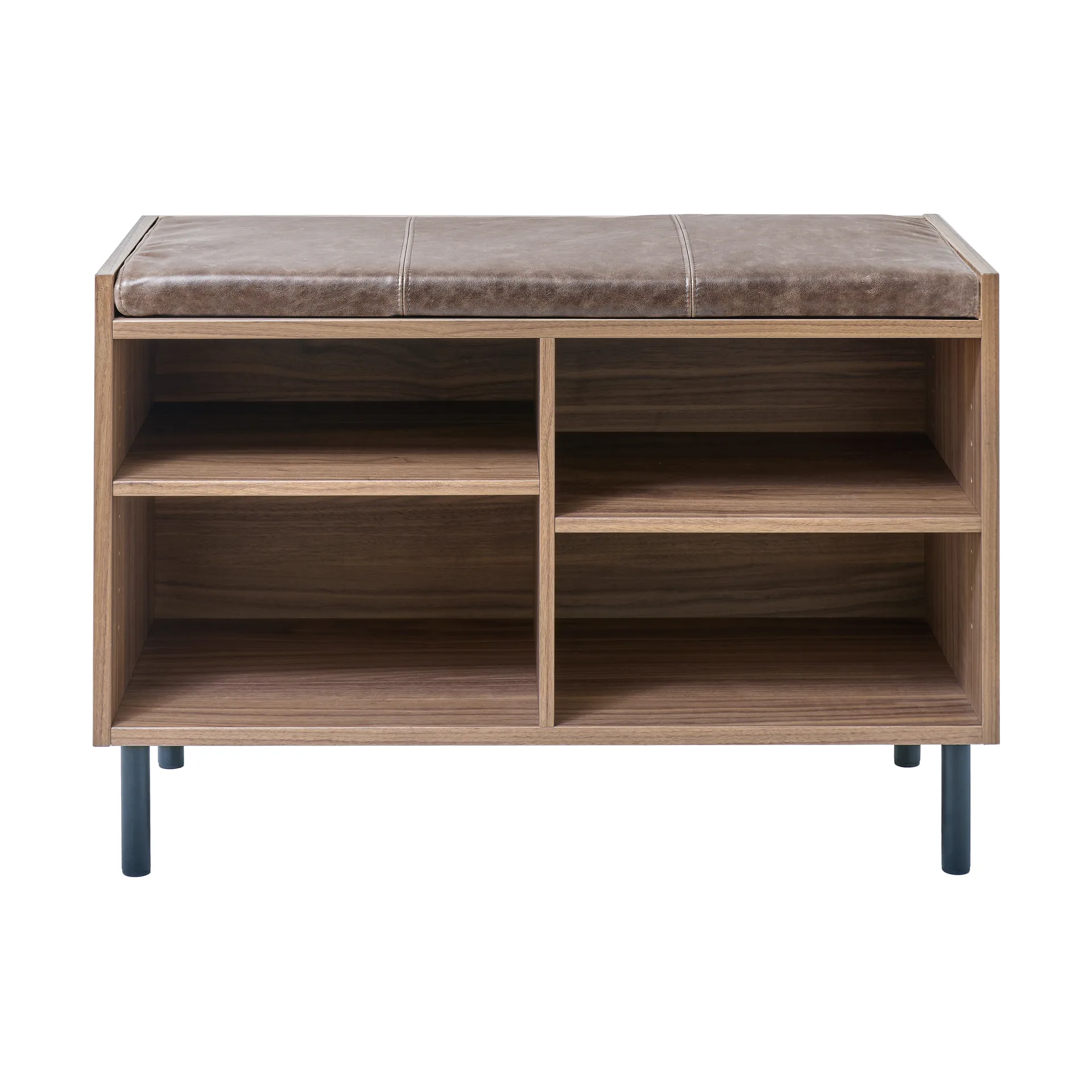 Gentle storage bench, Walnut, 78x53x35 cm Maze