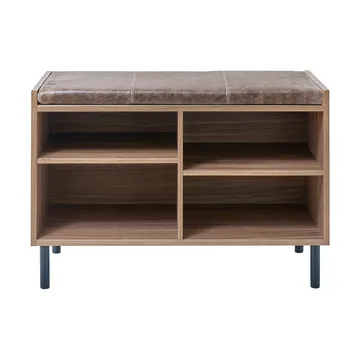 Gentle storage bench - Walnut, 78x53x35 cm - Maze