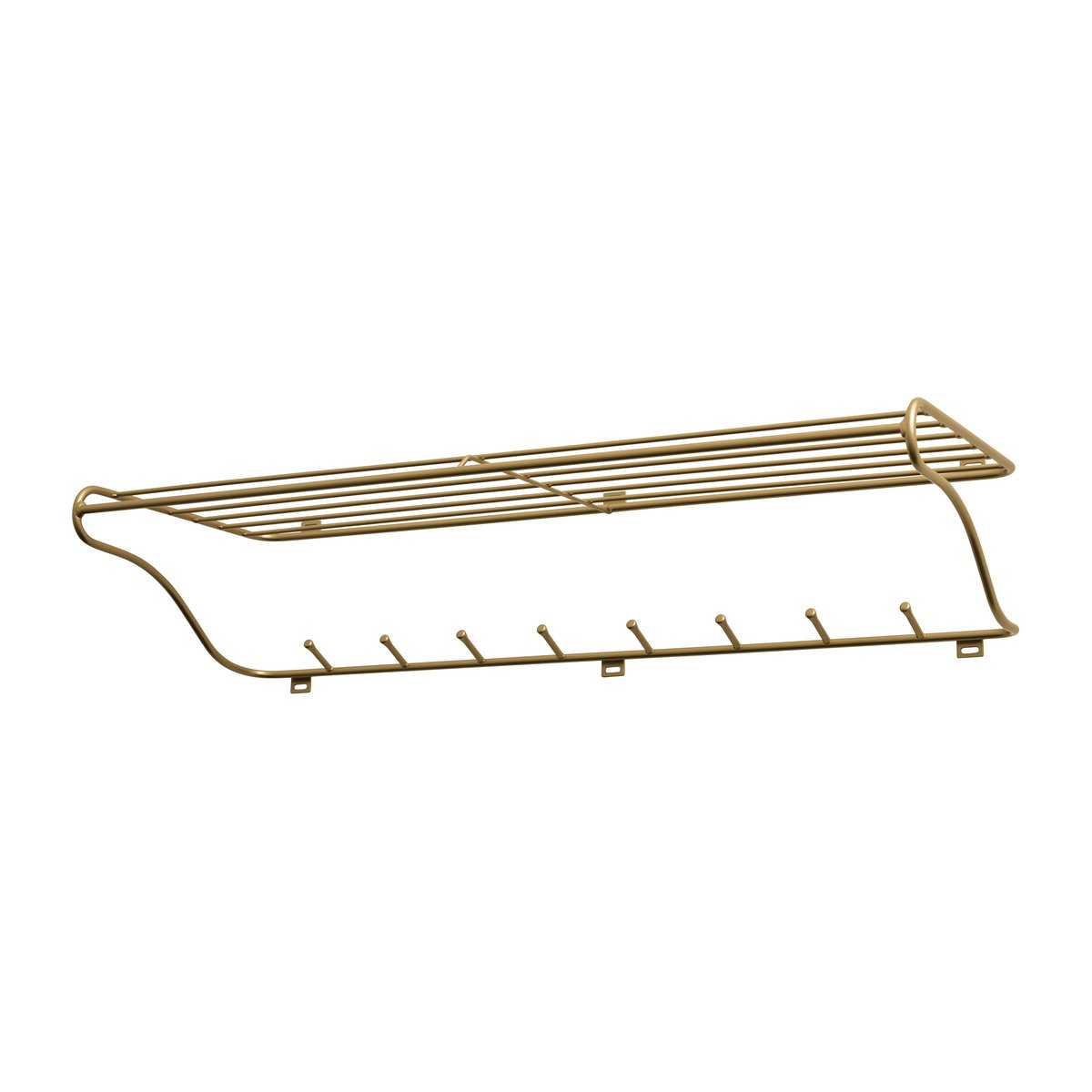 Maze Hat Rack L brass | Scandinavian Design | Hat Racks & Hat Shelves | Gold-coloured