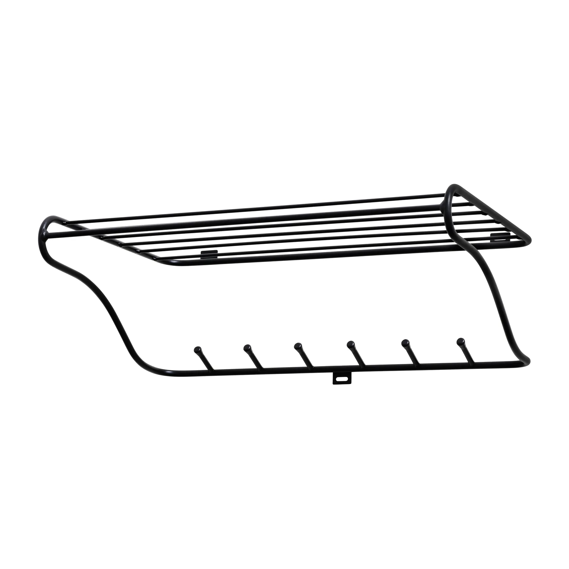Hat rack shelf, black Maze