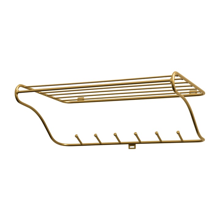 Hat rack shelf - brass - Maze