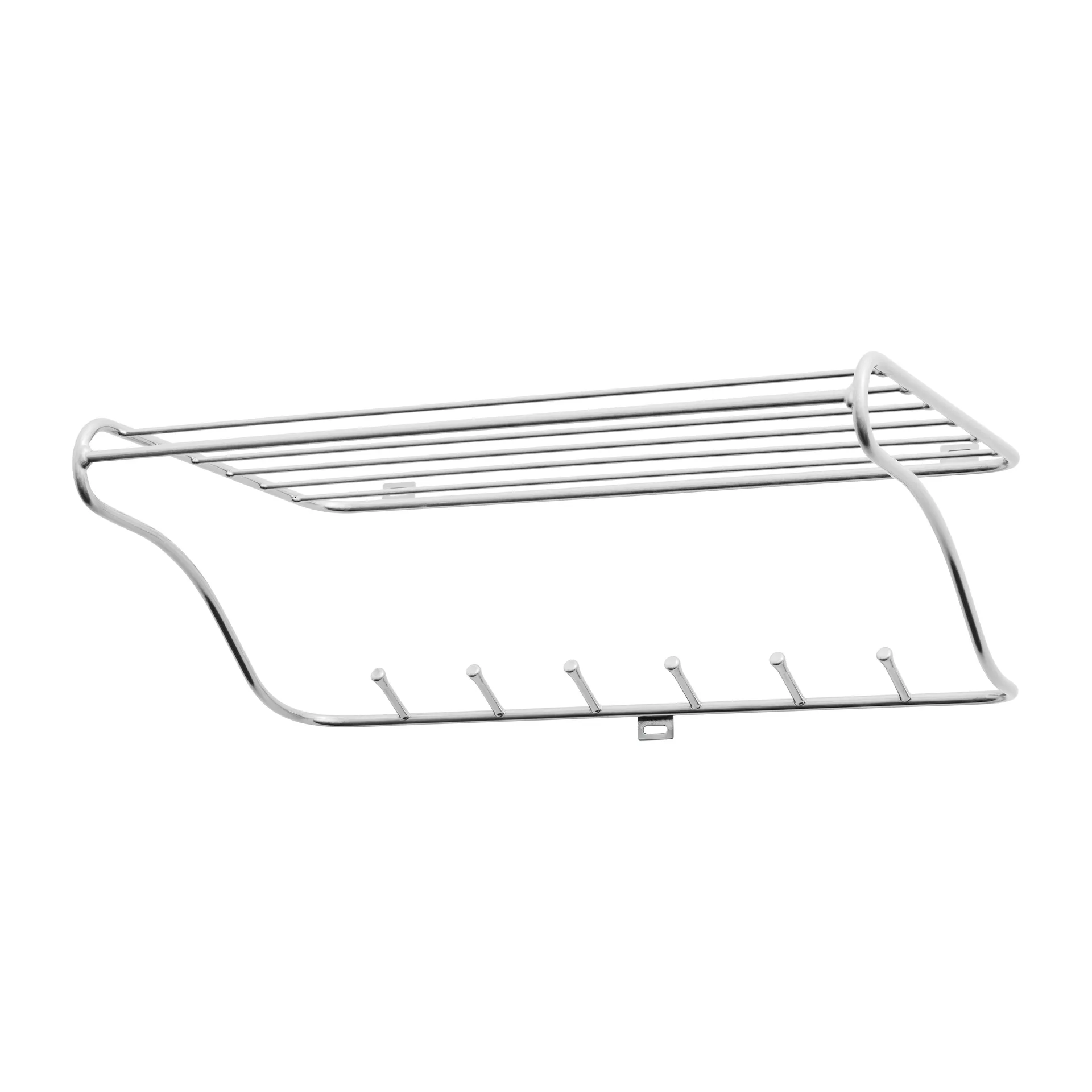 Hat rack shelf, chrome Maze